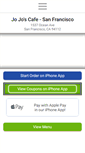 Mobile Screenshot of jojoscafe-sf.com