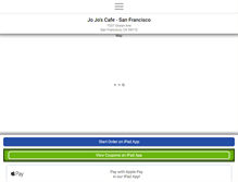 Tablet Screenshot of jojoscafe-sf.com